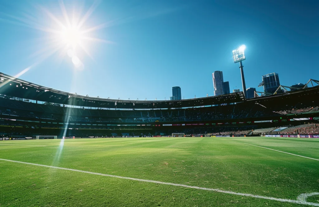 A detailed football field layout